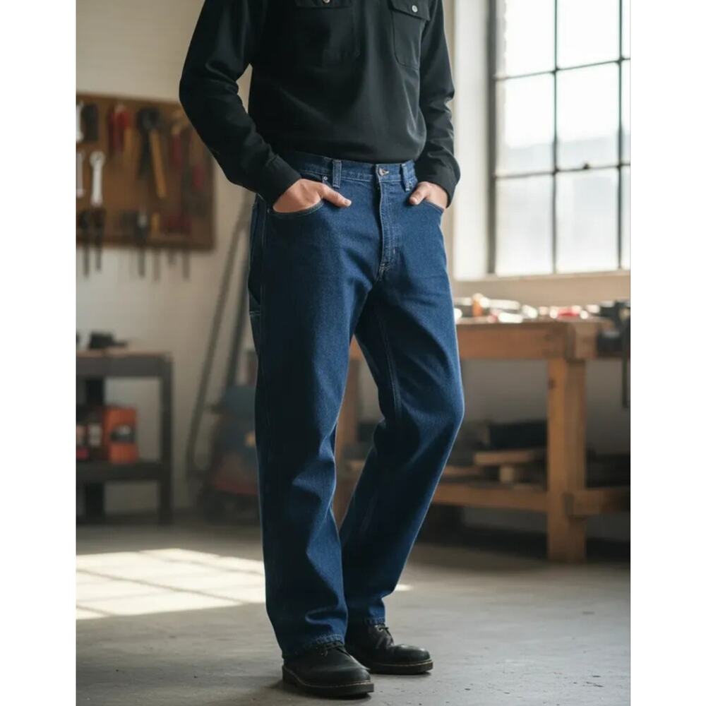 Carhartt FR Jeans Men 38x30 Blue Flame Resistant Retardant Denim CAT2 NFPA 2112